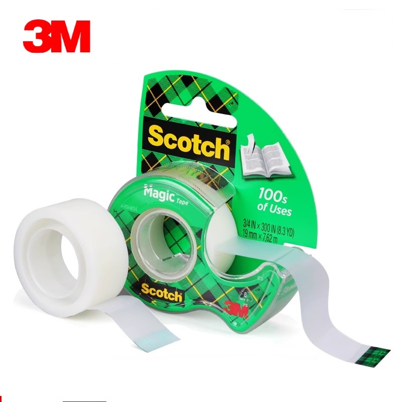 Woodworking Mask - 3M Magic Tape with Dispenser, 3M