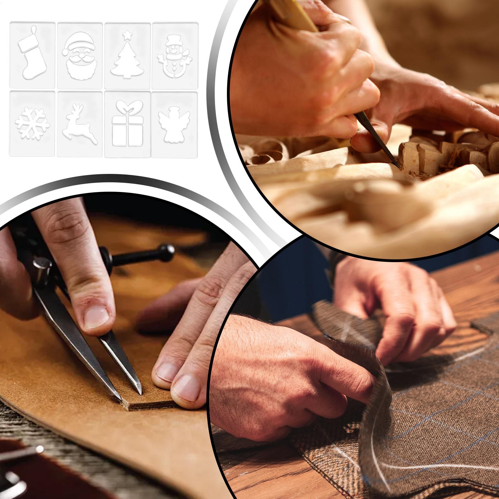 Woodworking Women - Christmas Stencil Portable Woodworking Stencils Holiday