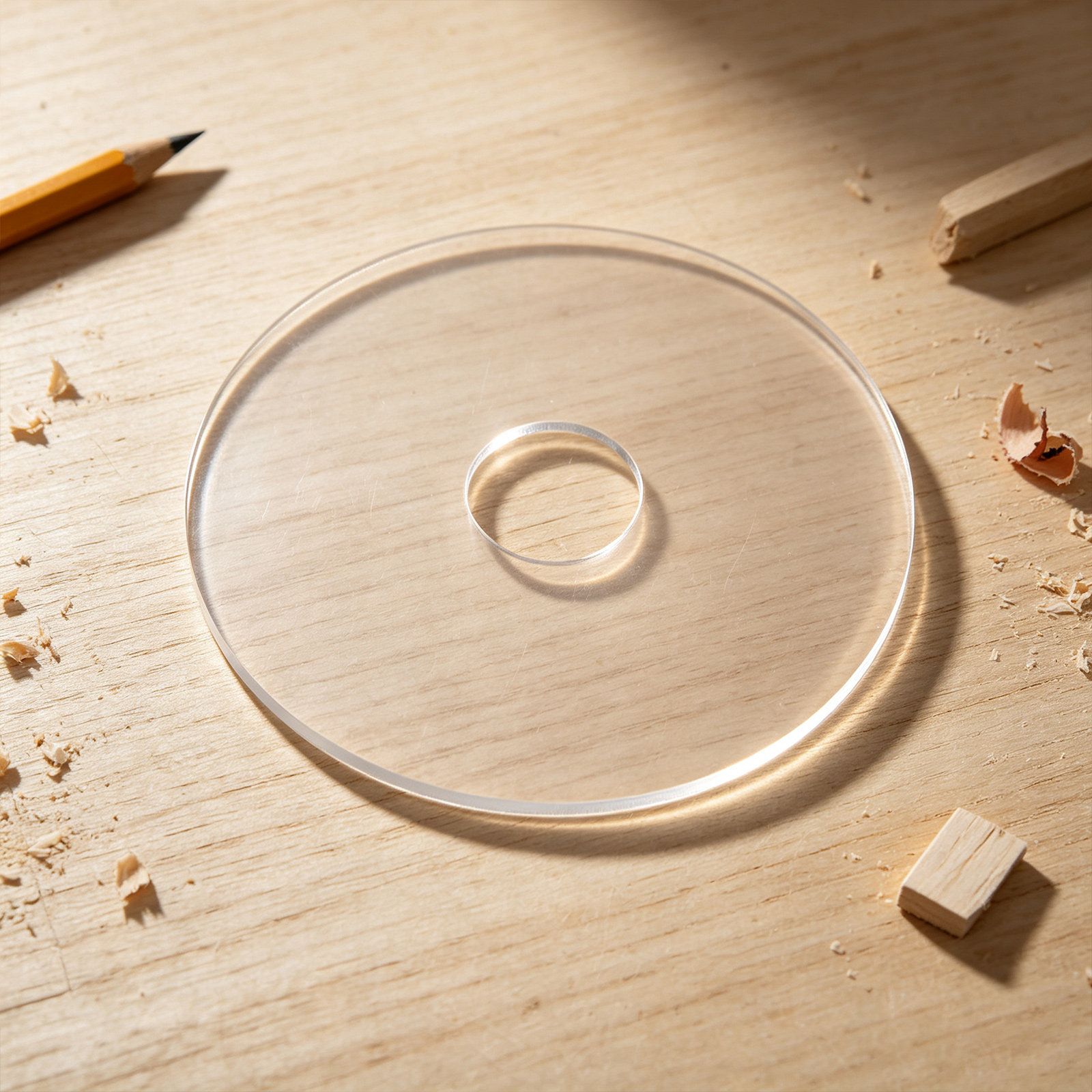 Woodworking Ruler - Transparent Acrylic Router Template for Woodworking