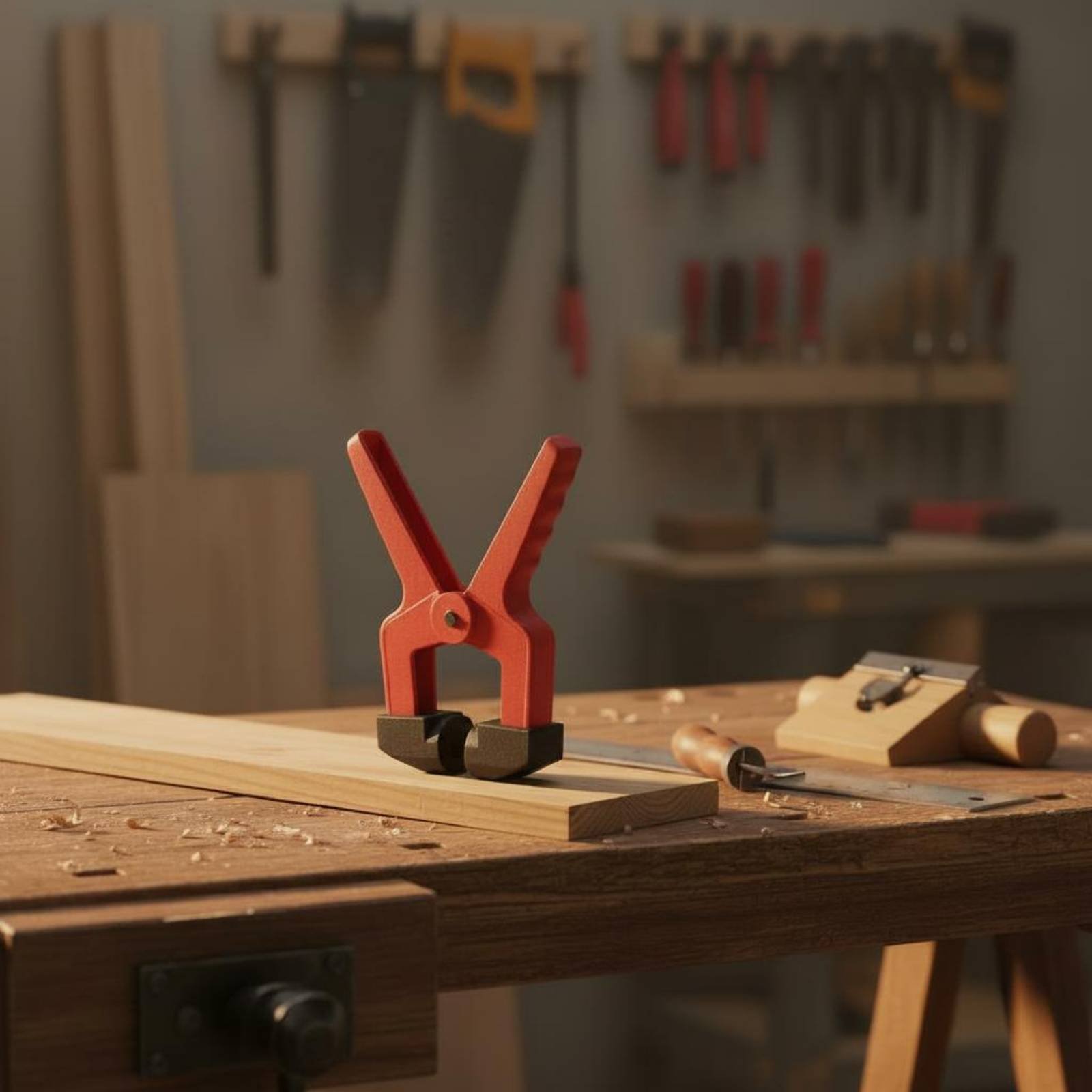 Triangular Clamp Clamp Red Col - огляд і ціна Woodworking Workshop
