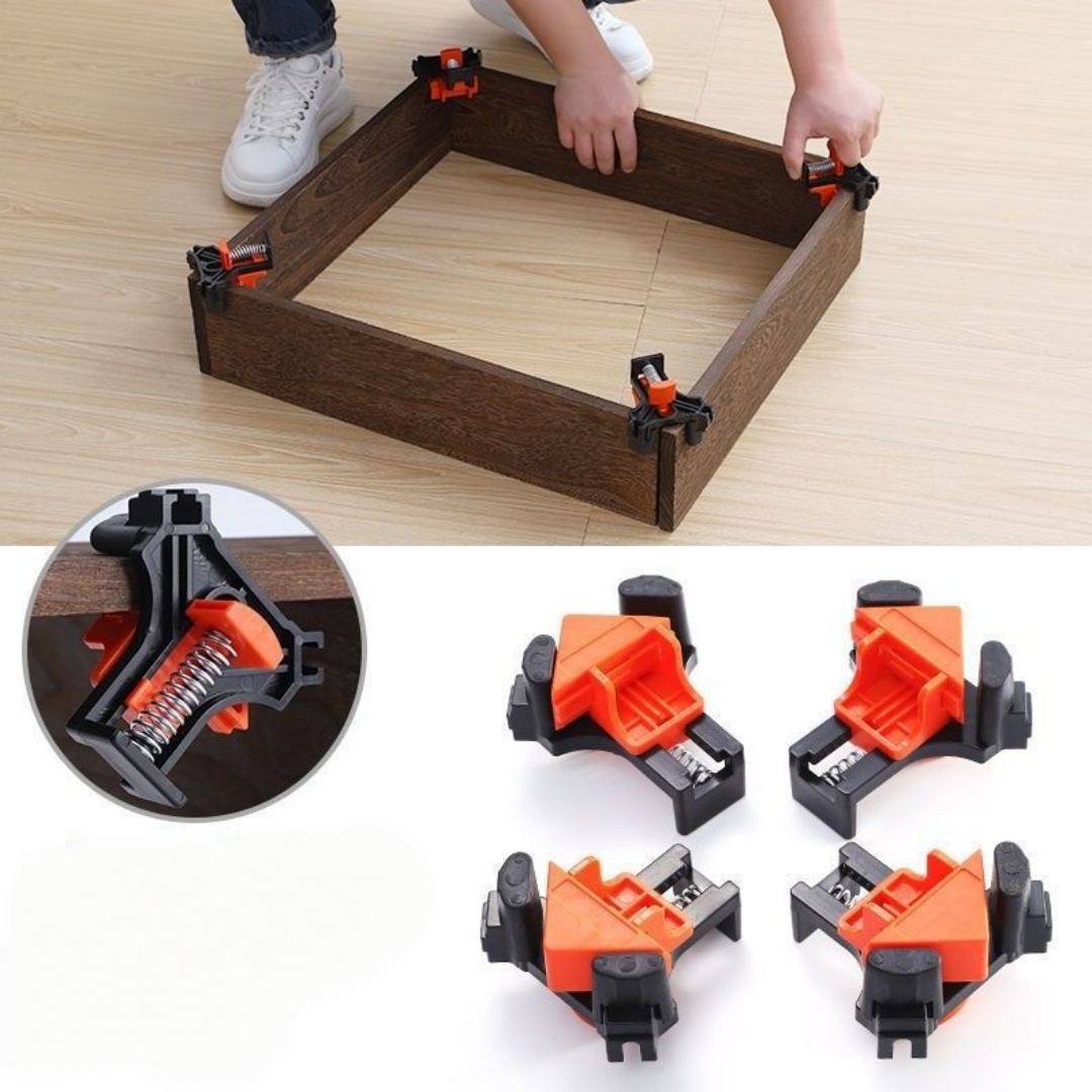 4pcs 90° Right Angle Clamp Fix - огляд і ціна Woodworking Right Angle Clamp