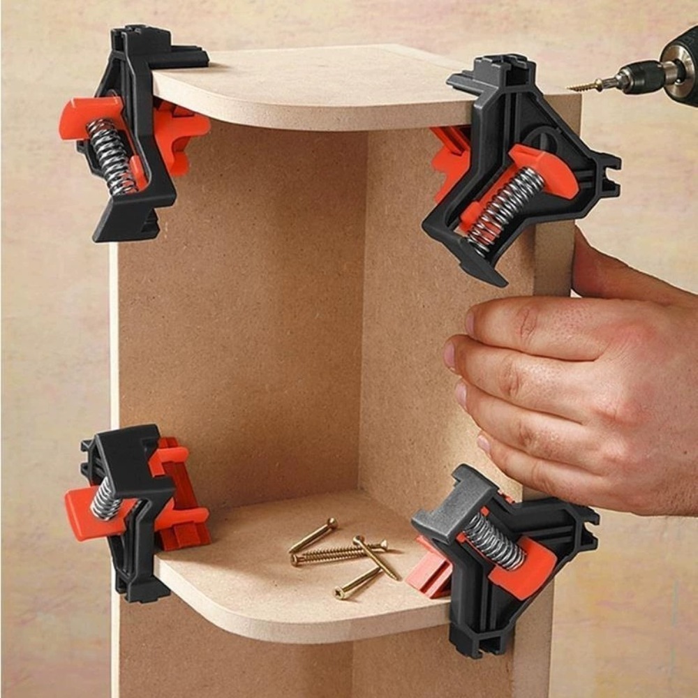 4pcs 90° Right Angle Clamp Fix - огляд і ціна Woodworking Right Angle Clamp