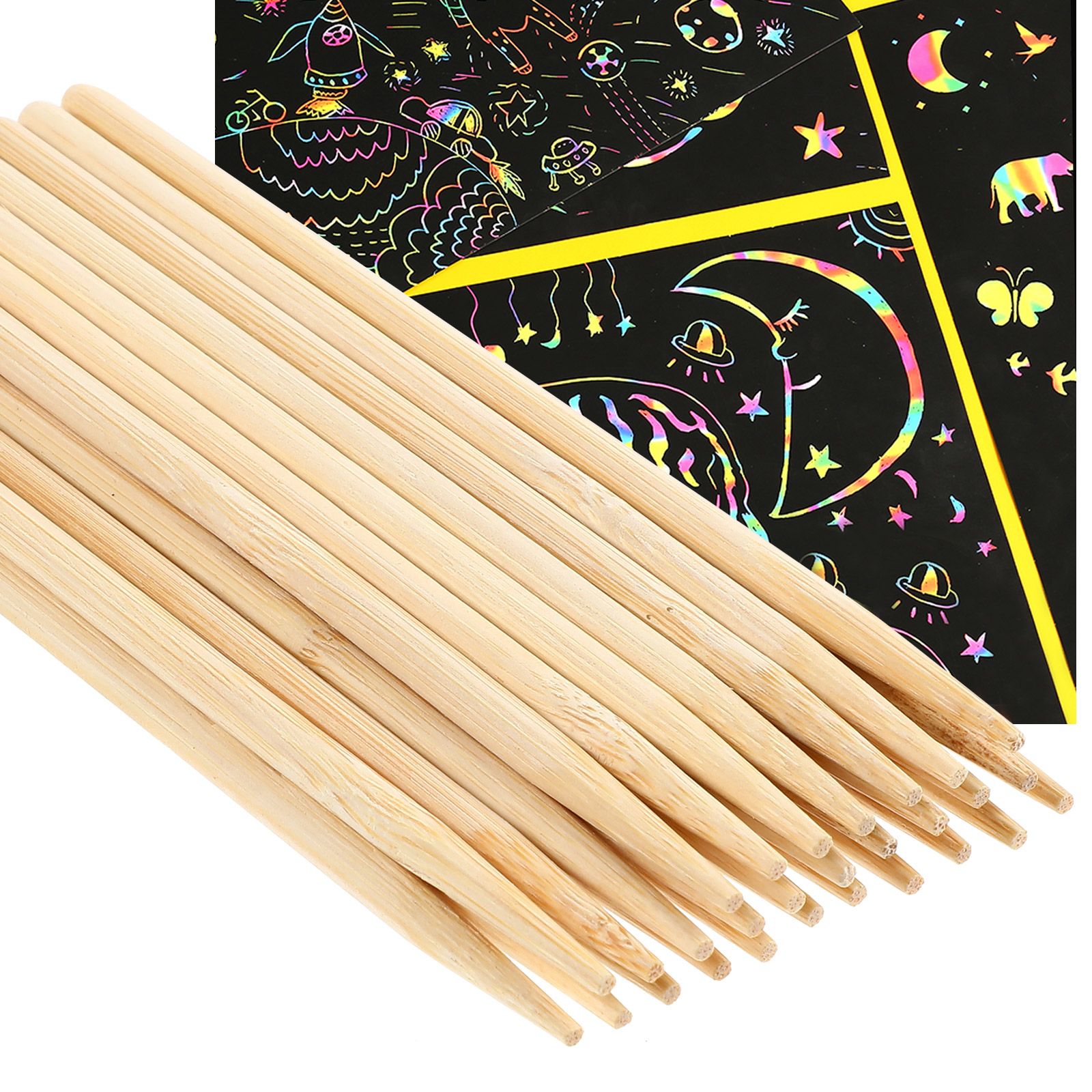 30pcs Scratch Bamboo Pens Wax  - огляд і ціна Woodworking For Beginners