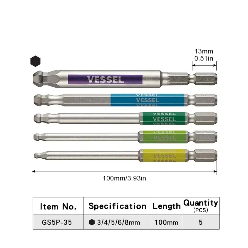VESSEL JIS GSBP Series Bit Set - огляд і ціна Woodworking Japan