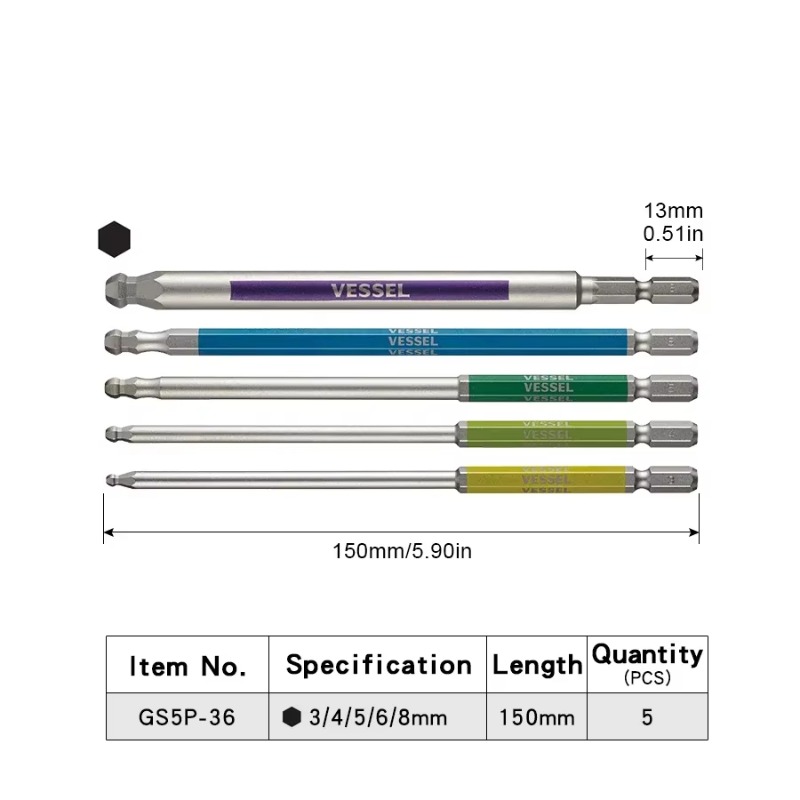 VESSEL JIS GSBP Series Bit Set - огляд і ціна Woodworking Japan