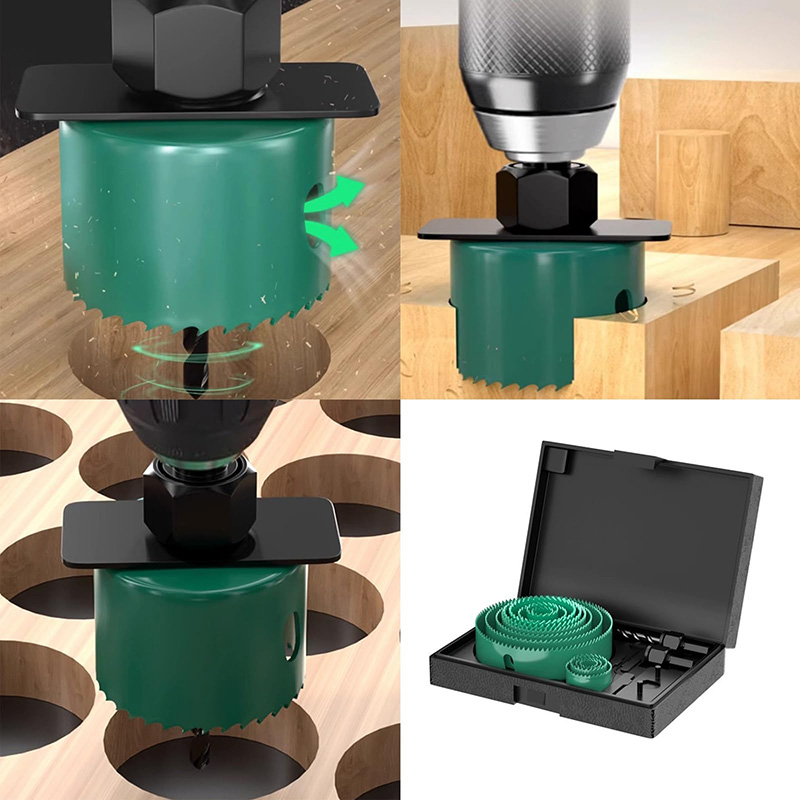 19/8/5PCS 19-127mm Hole Saw Cu - огляд і ціна Woodworking Workshop