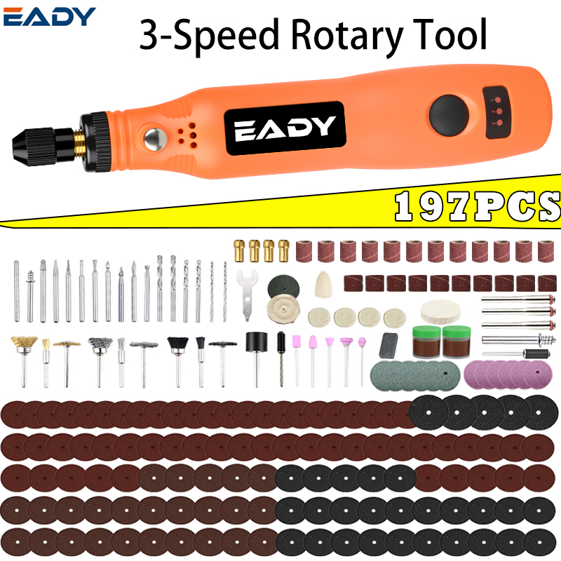 USB Cordless Rotary Tool Kit – - огляд і ціна Woodworking Essentials