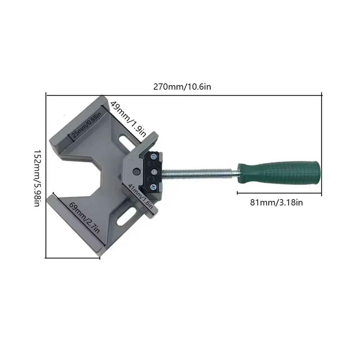 A74U 90 Degree Right Angle Cla - огляд і ціна Woodworking Right Angle Clamp