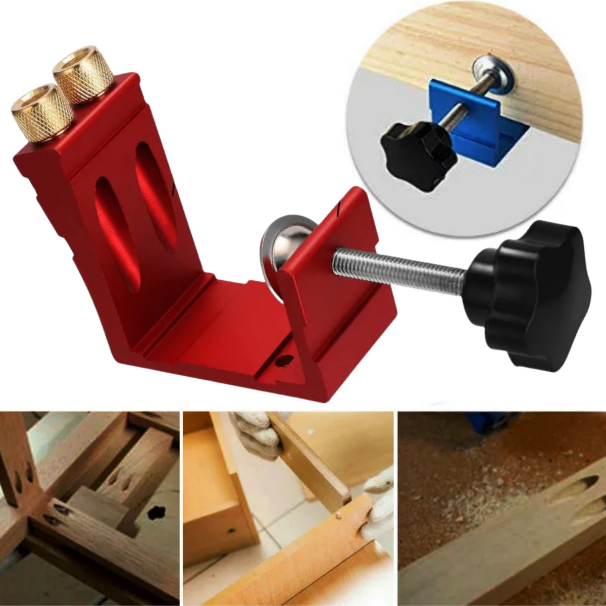 1 Set Pocket Hole Jig for Wood - огляд і ціна Woodworking Jig