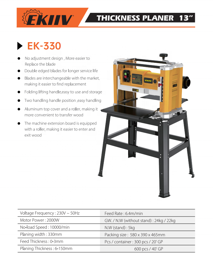110v/220v Portable Wood Thickn - огляд і ціна Woodworking Thicknesser