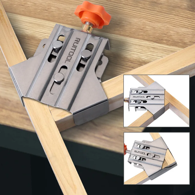 Stainless steel open/closed an - огляд і ціна Woodworking Right Angle Clamp