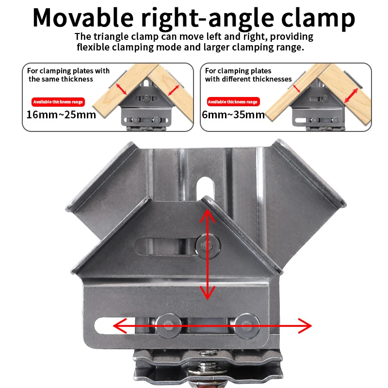 Stainless steel open/closed an - огляд і ціна Woodworking Right Angle Clamp