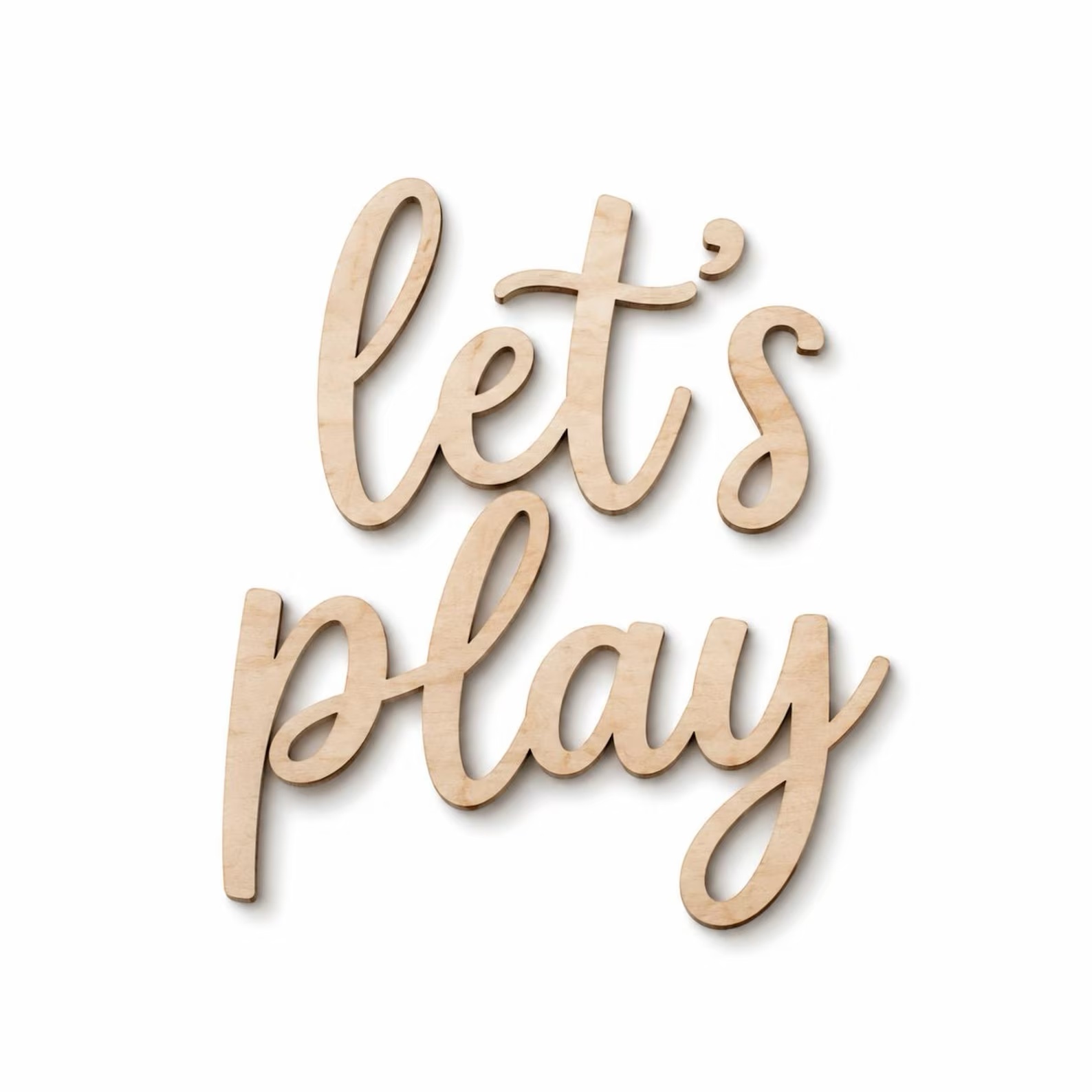 Let's Play Wooden Wall Sign, P - огляд і ціна Woodworking For Beginners