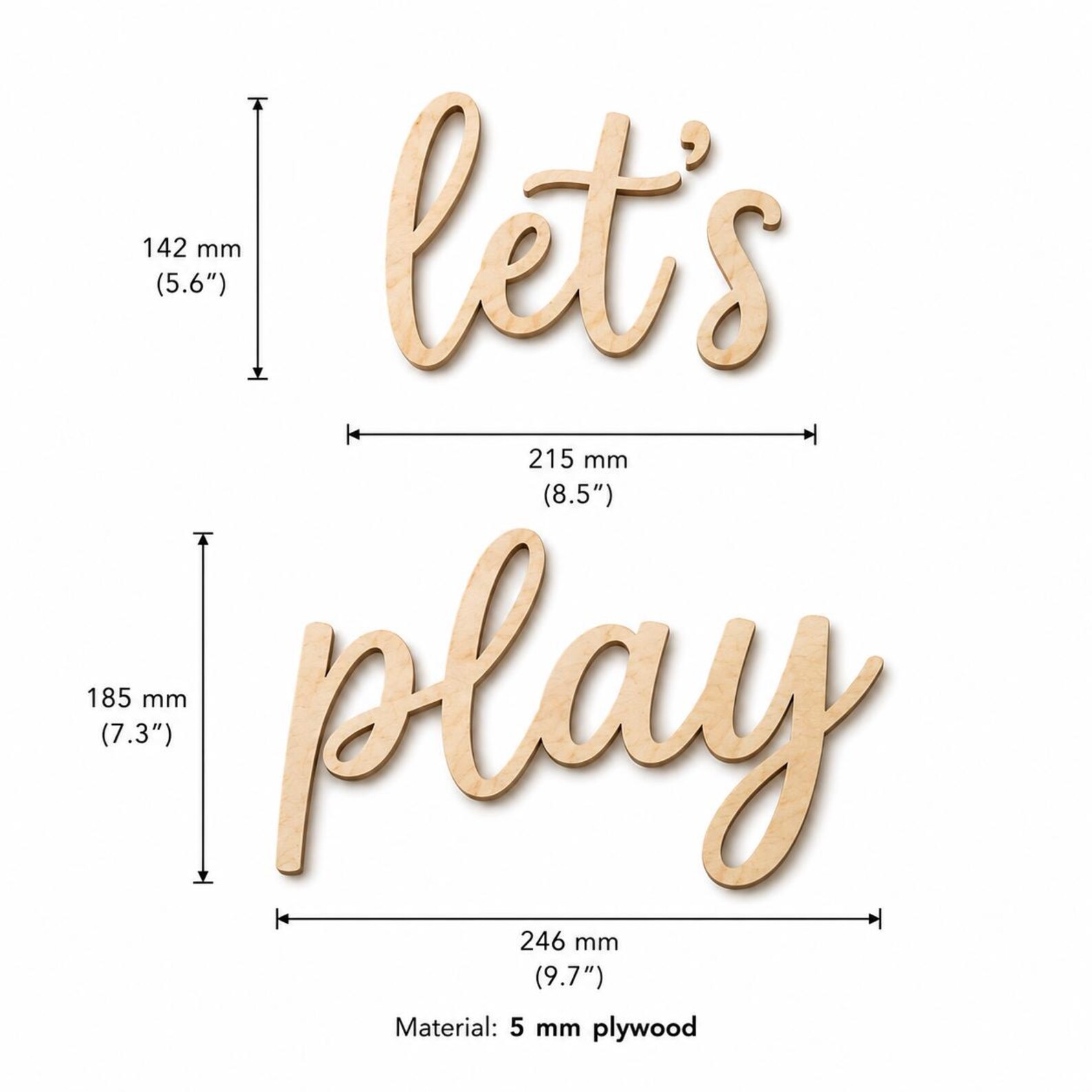 Let's Play Wooden Wall Sign, P - огляд і ціна Woodworking For Beginners
