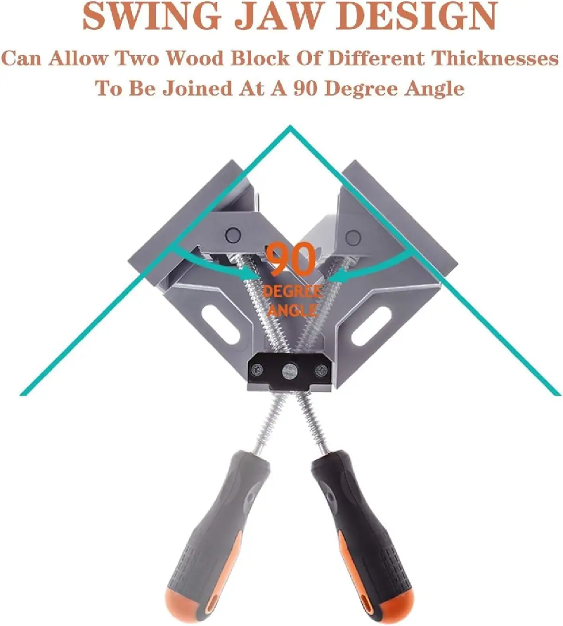 90 Degree Right Angle Clip Cla - огляд і ціна Woodworking Right Angle Clamp
