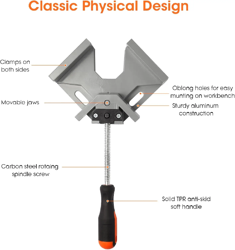 90 Degree Right Angle Clip Cla - огляд і ціна Woodworking Right Angle Clamp